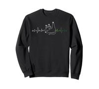 Drôle de Chat péter EKG Heartbeat Pet Lover Science Sweatshirt