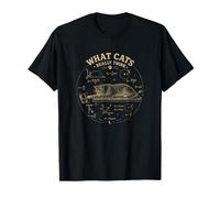 Drôle de Chat Physique Humour Ce Que Les Chats pensent Vraiment Chat T-Shirt