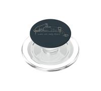 Drôle de Chat Physique Science Ce Que Les Chats pensent Vraiment PopSockets PopGrip pour MagSafe