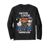 Drôle de Chat Sang dans Le Sang Out Vatos Locos Forever Manche Longue