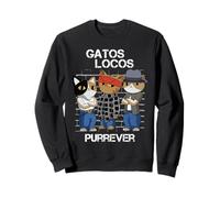 Drôle de Chat Sang dans Le Sang Out Vatos Locos Forever Sweatshirt