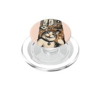 Drôle de Chat Tabby Selfie Pouces up Messy Room Grunge PopSockets PopGrip pour MagSafe