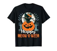 Drôle de Chaton d'halloween avec Une Citrouille T-Shirt