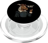 Drôle de cheval Shakespeare qui dit Nay Neigh English Renaissance PopSockets PopGrip pour MagSafe