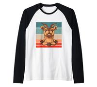 Drôle de chèvre Folle Yoga méditation Namaste chèvre Manche Raglan
