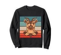Drôle de chèvre Folle Yoga méditation Namaste chèvre Sweatshirt