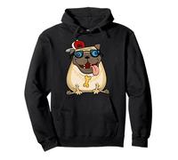 Drôle de Chien Carlin Dessin animé Thug Life Sweat à Capuche