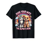 Drôle De Chien Chat Alpha Funny Dog Meme Cat Male Men T-Shirt