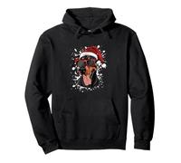 Drôle de Chien Dobermann de Noël | Fête de Noël Sweat à Capuche