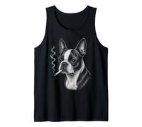 Drôle de Chien fumant Boston Terrier Débardeur