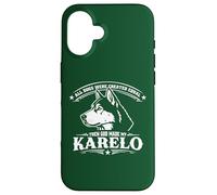 Drôle de Chien Laika finlandais Karelo Coque pour iPhone 16