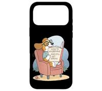 Drôle de Chien lisant, Comment se comporter Mal et Toujours Prendre des collations Coque pour iPhone 17 Pro Max