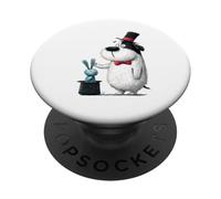 Drôle de Chien Magicien tirant Le Lapin du Chapeau PopSockets PopGrip Adhésif