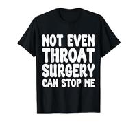 Drôle de Chirurgie de la Gorge, récupération de l'opération de la Gorge T-Shirt Graphique avec Valeur, Homme, Noir, XL