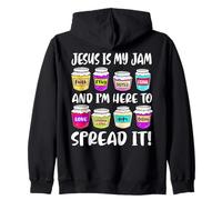 Drôle de chrétien Jésus est ma Confiture Ici pour répandre Sweat à Capuche