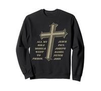 Drôle de Chrétien Jésus Modèles de rôle est allé en Prison Sweatshirt