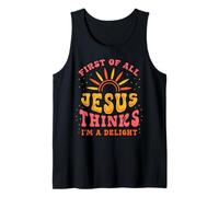 Drôle de Chrétien Jésus Pensée Délice Foi Religieuse Humour Débardeur