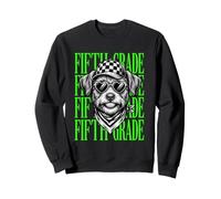 Drôle de cinquième année Professeur Mignon Chien rentrée Scolaire étudiant Sweatshirt
