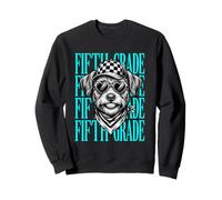 Drôle de cinquième année Professeur Mignon Chien rentrée Scolaire étudiant Sweatshirt