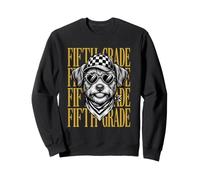 Drôle de cinquième année Professeur Mignon Chien rentrée Scolaire étudiant Sweatshirt