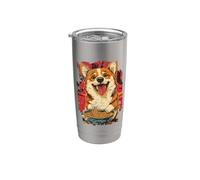 Drôle de Corgi - Ramen Gobelet isotherme en acier inoxydable double paroi