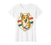 Drôle de Course Chien Corgi rétro Pembroke Welsh Art T-Shirt Graphique avec Valeur