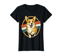Drôle de Course Chien Corgi rétro Pembroke Welsh Art T-Shirt Graphique avec Valeur