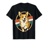 Drôle de Course Chien Corgi rétro Pembroke Welsh Art T-Shirt Graphique avec Valeur