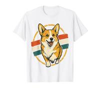 Drôle de Course Chien Corgi rétro Pembroke Welsh Art T-Shirt Graphique avec Valeur