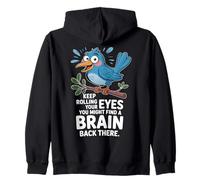 Drôle de Dessin animé Bleu Oiseau Humour Animal Blague Sweat à Capuche