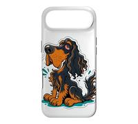 Drôle de Dessin animé Gordon Setter Dog Noir et Brun Clair Coque pour iPhone Air