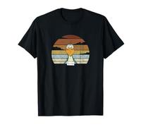 Drôle de Dessin animé Oiseau Dodo Retro Sunset T-Shirt