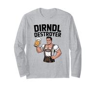 Drôle de destructeur de Dirndl Humour de la fête de la bière Manche Longue