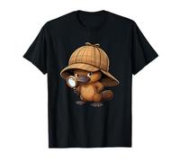 Drôle de détective ornithorynque avec loupe T-Shirt