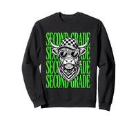 Drôle de deuxième année pour Enseignant Mignon Vache rentrée Scolaire étudiants Sweatshirt