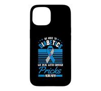 Drôle de diabétique de Type 1 Mois de Sensibilisation au diabète T1D Coque pour iPhone 15