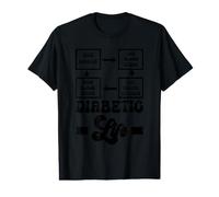 Drôle de diabétique de Type 1 Mois de Sensibilisation au diabète T1D T-Shirt Graphique avec Valeur