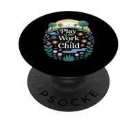Drôle de Dicton Play is The Work of a Child Nature Scene Love PopSockets PopGrip Adhésif