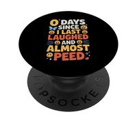Drôle de Dicton Presque Pipi riant Humour Sarcastique PopSockets PopGrip Adhésif