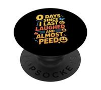 Drôle de Dicton Presque Pipi riant Humour Sarcastique PopSockets PopGrip Adhésif