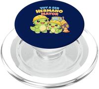 Drôle de Dinosaure Hermano Mayor - Big Brother Construction PopSockets PopGrip pour MagSafe