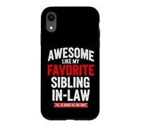 Drôle de dire génial comme ma Loi préférée sur Les frères et sœurs Coque pour iPhone XR