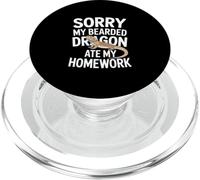 Drôle de Dragon Barbu a mangé Mes devoirs sarcastiques PopSockets PopGrip pour MagSafe