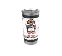 Drôle de drapeau lesbien saphique Shenanigans Gobelet isotherme en acier inoxydable double paroi