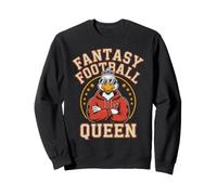 DRÔLE DE Fantasy Football Queen Goose Game Day Legend Mom Draft Sweatshirt
