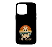Drôle de fantôme infirmière I Will Stab You Seringue Halloween Coque pour iPhone 14 Pro Max