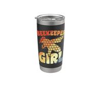 Drôle de fille apicultrice Bee Lover Gobelet isotherme en acier inoxydable double paroi