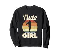 Drôle de Fille Flûte traversière Flûtiste Flûte à Bec Filles Sweatshirt