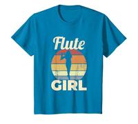 Drôle de fille Flûte traversière Flûtiste Flûte à bec Filles T-Shirt