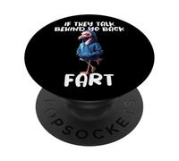 Drôle De Flamant Disant S’Ils Parlent Votre Pet Flamingo PopSockets PopGrip Adhésif
